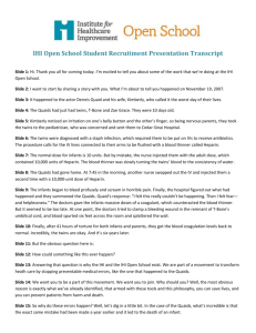 IHI Open School Student Recruitment Presentation Transcript