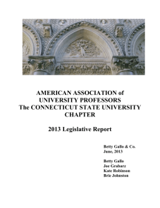 2013 Legislative Report - CSU-AAUP