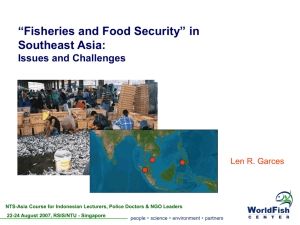 Food Security in Southeast Asia - Consortium of Non
