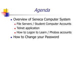 Agenda - Seneca - School of Information & Communications