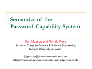 The Password-Capability System