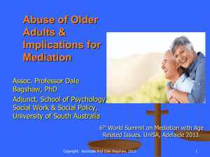 Elder Abuse Prevention Action Plan