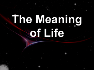 the meaning of life ppt