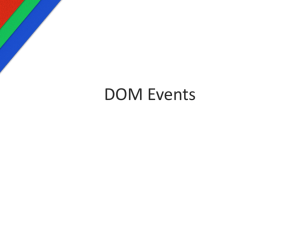 JavaScript DOM Events