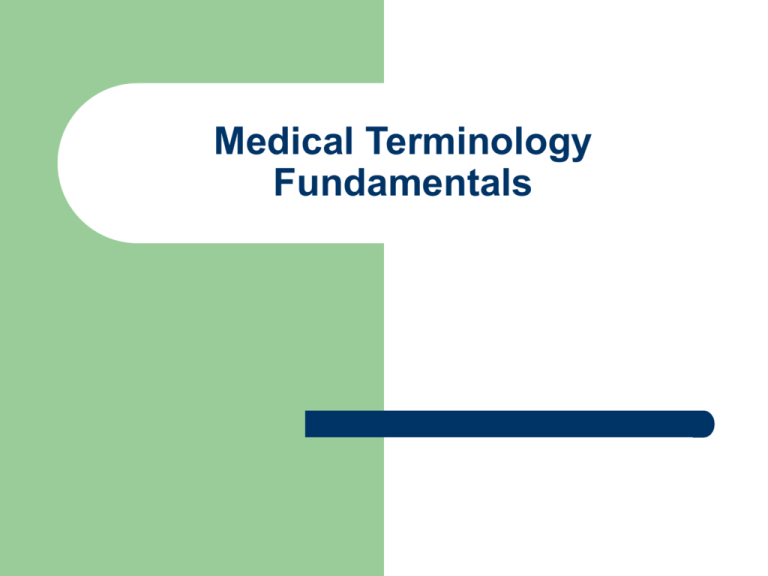 Medical Terminology Side Effects Definition