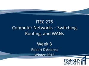 ITEC275v2 - Week 3 - Computing Sciences