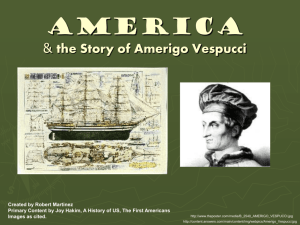 America The Story of Amerigo Vespucci
