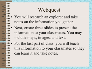 WebQuest PowerPoint