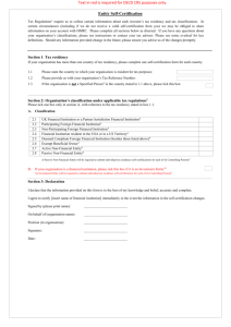 Text in red is required for OECD CRS purposes only. Entity Self