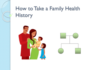 How to Take a Family Health History