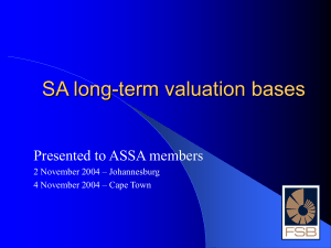 Presentation on valuation bases 2003