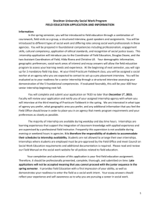 Junior Field Application