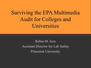 Surviving an EPA Multimedia Audit