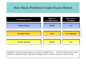 How Stock Portfolios Create Excess Return