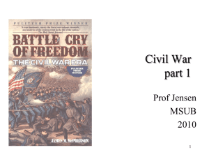 Civil War part 1 - Web Sources for Military History