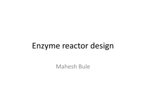 Enzymatic reactor design