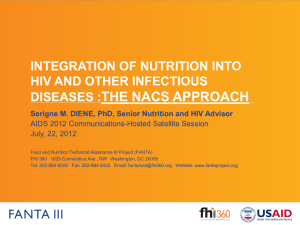 Integration of nutrition into