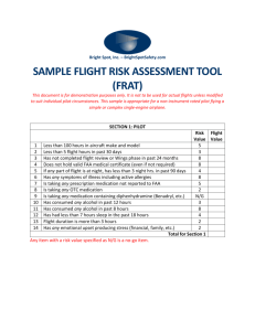 sample flight risk assessment tool (frat)