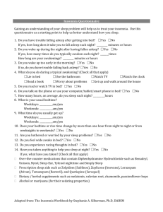 Insomnia Questionnaire