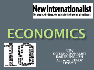 Economics - New Internationalist Easier English Wiki