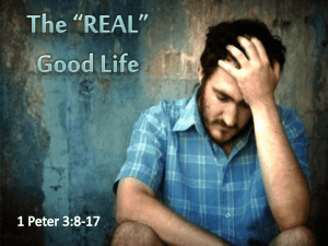 The “REAL” Good Life - West 65th Street church of Christ