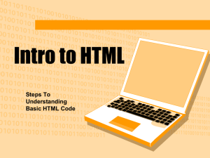 HTML - Lesson