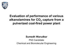 Alkanolamines for Carbon Capture