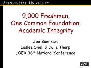 Presentation - LOEX Conference