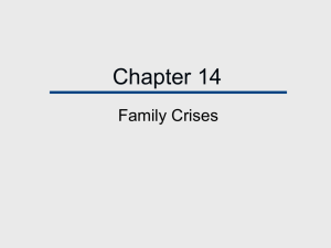 Chapter 14 Family Crises