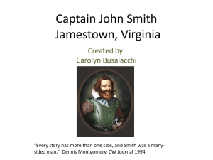 Captain John Smith Jamestown, Virginia