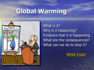 Global Warming & Ecological Footprint