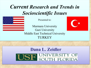 Current Research and Trends in Socioscientific Issues