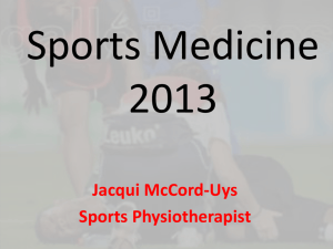 Sports Medicine 2013