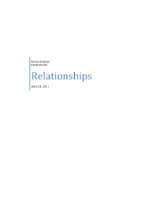 Relationships - Hector's ePortfolio