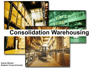 Consolidation Warehousing