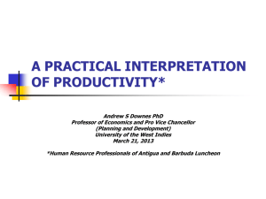 a practical interpretation of productivity