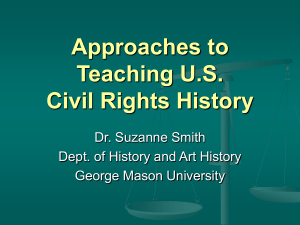 Civil Rights and Citizenship in 20th Century America