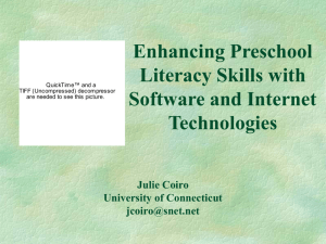 Enhancing Preschool Literacy Skills with Software and Internet