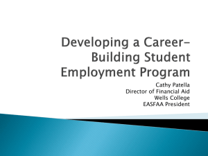 Developing a Career-Building Student Employment