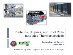 Turbines, Engines, and Fuel Cells