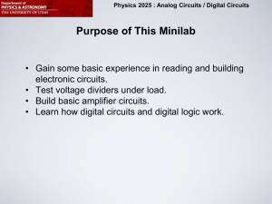 Analog Circuits / Digital Circuits Digital Circuits