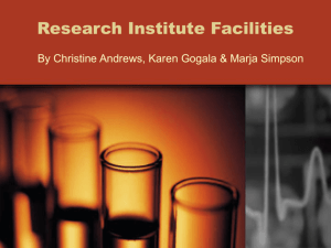 Research Laboratory Instrumentation