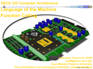 Function calling - CWRU EECS VLSI CAD Group