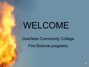 Dutchess Community College Fire Science Programs