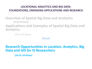 Research Opportunities in Sptial Big Data, Location and