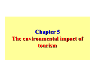 The environmental impact of tourism
