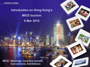 Introduction on Hong Kong's tourism development