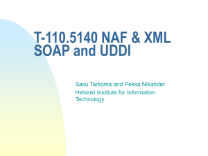 T-110.455 NAF & XML Web services & WSDL