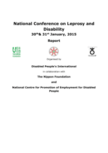 National Conference on Leprosy and Disability