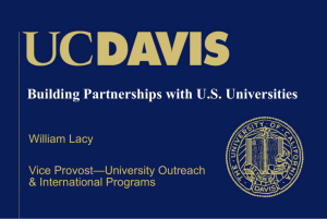 UC Davis in Japan A Growing International Focus